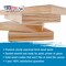 Unfinished Cradled Wood Panels for Painting, 4 Pack of 10x10 inch - Studio Birch Wooden Canvas Boards 3/4" Deep - Mixed-Media Craft, Acrylic, Oil, Encaustic, Paint Pouring Panel Board